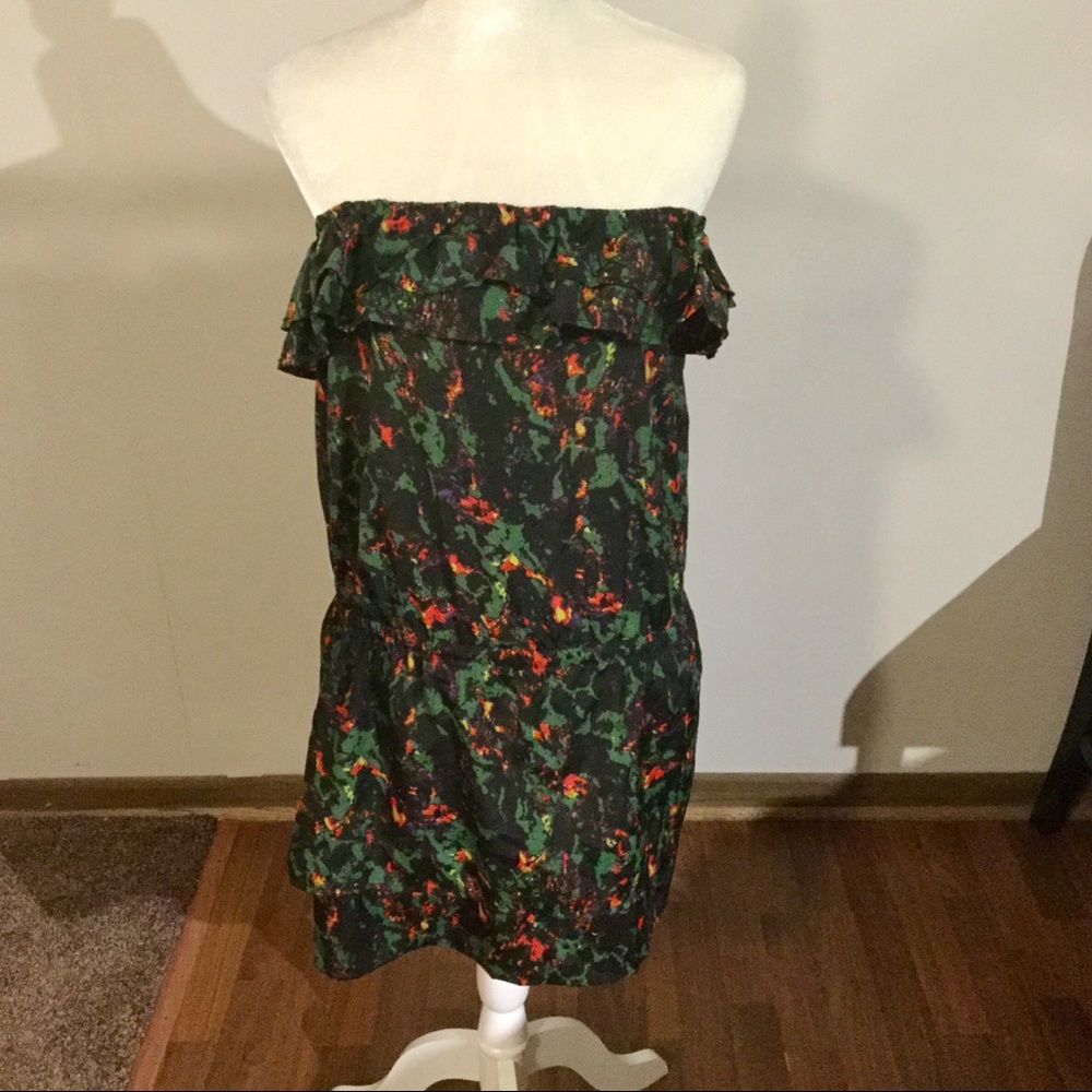 Myan Strapless Ruffle Tiered Dress